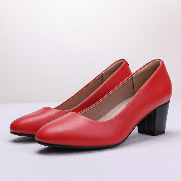 1 2 YUMI SoftFlex Comfy Professional Heels – 5.5 cm, Soft Cushion & Blood Flow Stimulation insole