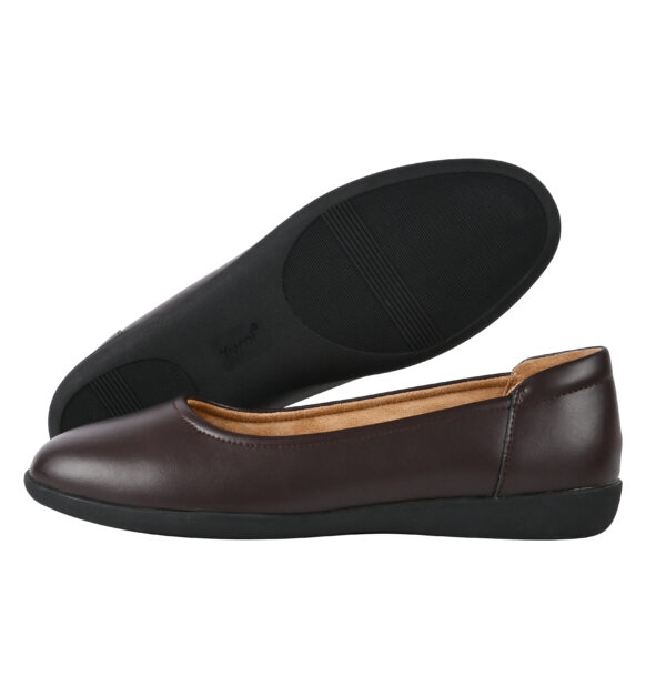 1 Yumi AirEase Ballet flats women soft leather shoes (Brown)