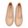 466A6386 Yumi AirEase Ballet flats women soft leather shoes (Cosmic Latte Beige)
