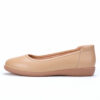 466A6389 Yumi AirEase Ballet flats women soft leather shoes (Cosmic Latte Beige)