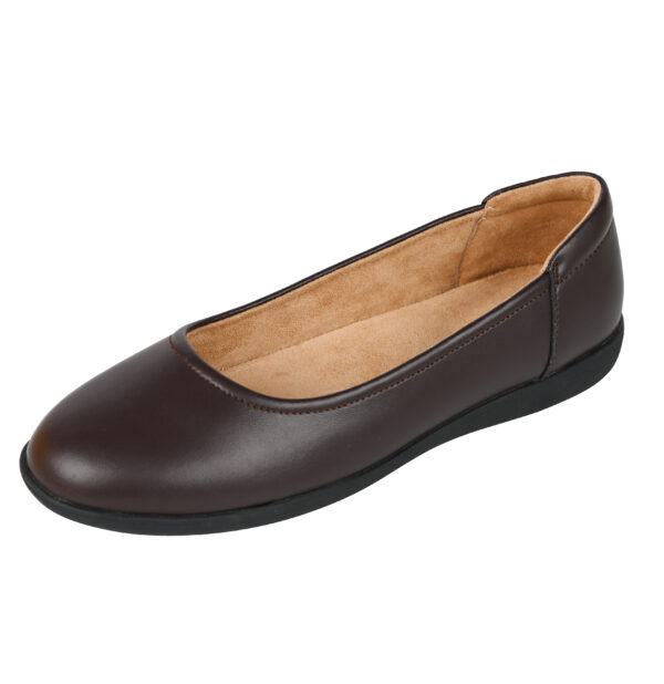 7 Yumi AirEase Ballet flats women soft leather shoes (Brown)