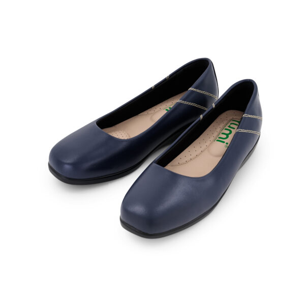 Yumi 2_4 (1) Yumi Orthopedic cabin Shoes with Memory Cloud foam Cushion Comfy- Navy Blue