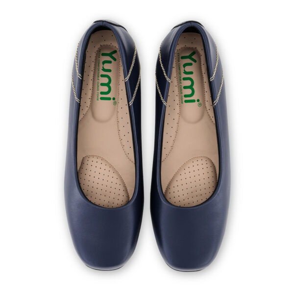 Yumi 2_5 Yumi Orthopedic cabin Shoes with Memory Cloud foam Cushion Comfy- Navy Blue
