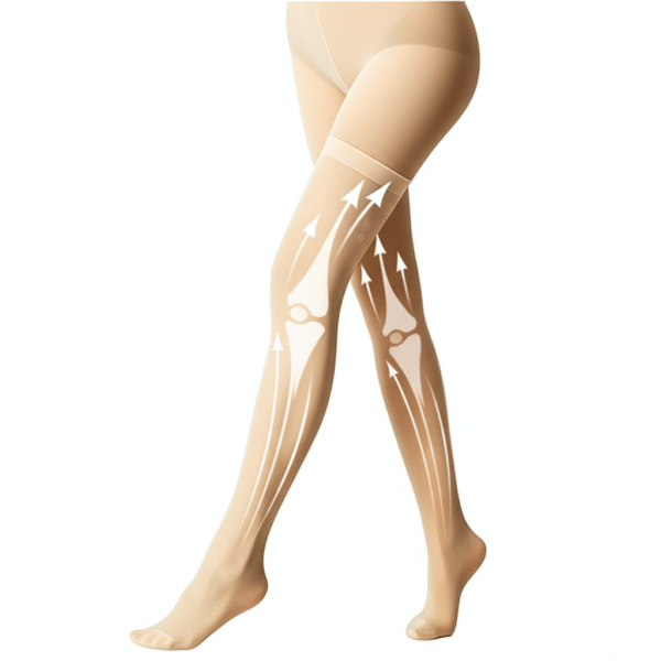 Gemini_Generated_Image_9935u9935u9935u9 Pack of 2 SoftCrewShoes Medical Compression Tights – Pack of 2 (One Size, 30 Den) | Stockings for Leg Fatigue, Circulation & Daily Comfor (Beige, Medium)