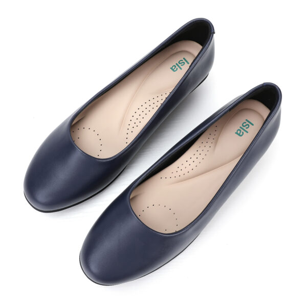 Isla Low Wedge Pumps: 4CM Heel, Comfortable Closed-Toe  New