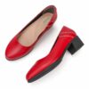 1 yumi Serena Women's Pointed Toe Pumps – Soft Cushioned Comfort & Elegant 4 cm Heels (Scarlet Red )