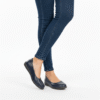 1 (10) Yumi AirEase Ballet flats women soft leather shoes Navy Blue