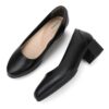 1 yumi Serena Women's Pointed Toe Pumps – Soft Cushioned Comfort & Elegant 4 cm Heels (black )