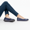 1 (12) Yumi AirEase Ballet flats women soft leather shoes Navy Blue