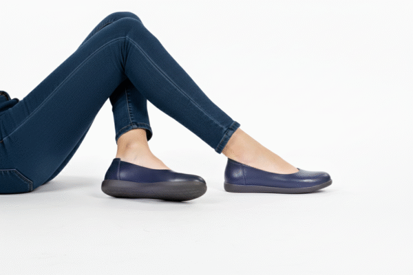 1 (12) Yumi AirEase Ballet flats women soft leather shoes Navy Blue