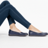 1 (13) Yumi AirEase Ballet flats women soft leather shoes Navy Blue