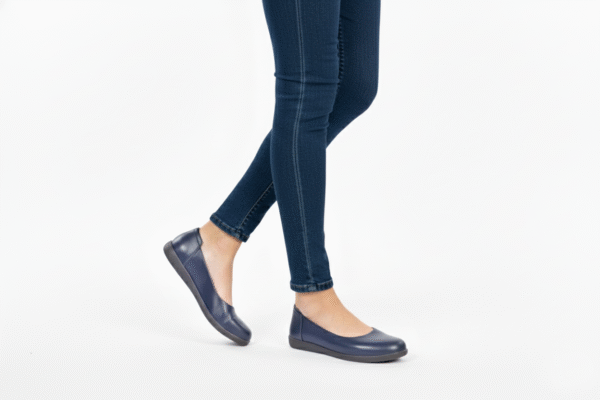 1 (14) Yumi AirEase Ballet flats women soft leather shoes Navy Blue