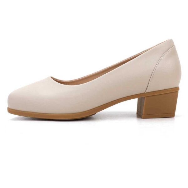2 yumi Serena Women's Pointed Toe Pumps – Soft Cushioned Comfort & Elegant 4 cm Heels (Creme White)