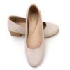 4 yumi Serena Women's Pointed Toe Pumps – Soft Cushioned Comfort & Elegant 4 cm Heels (Creme White)