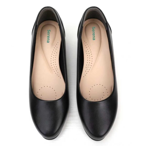 5 yumi Serena Women's Pointed Toe Pumps – Soft Cushioned Comfort & Elegant 4 cm Heels (black )